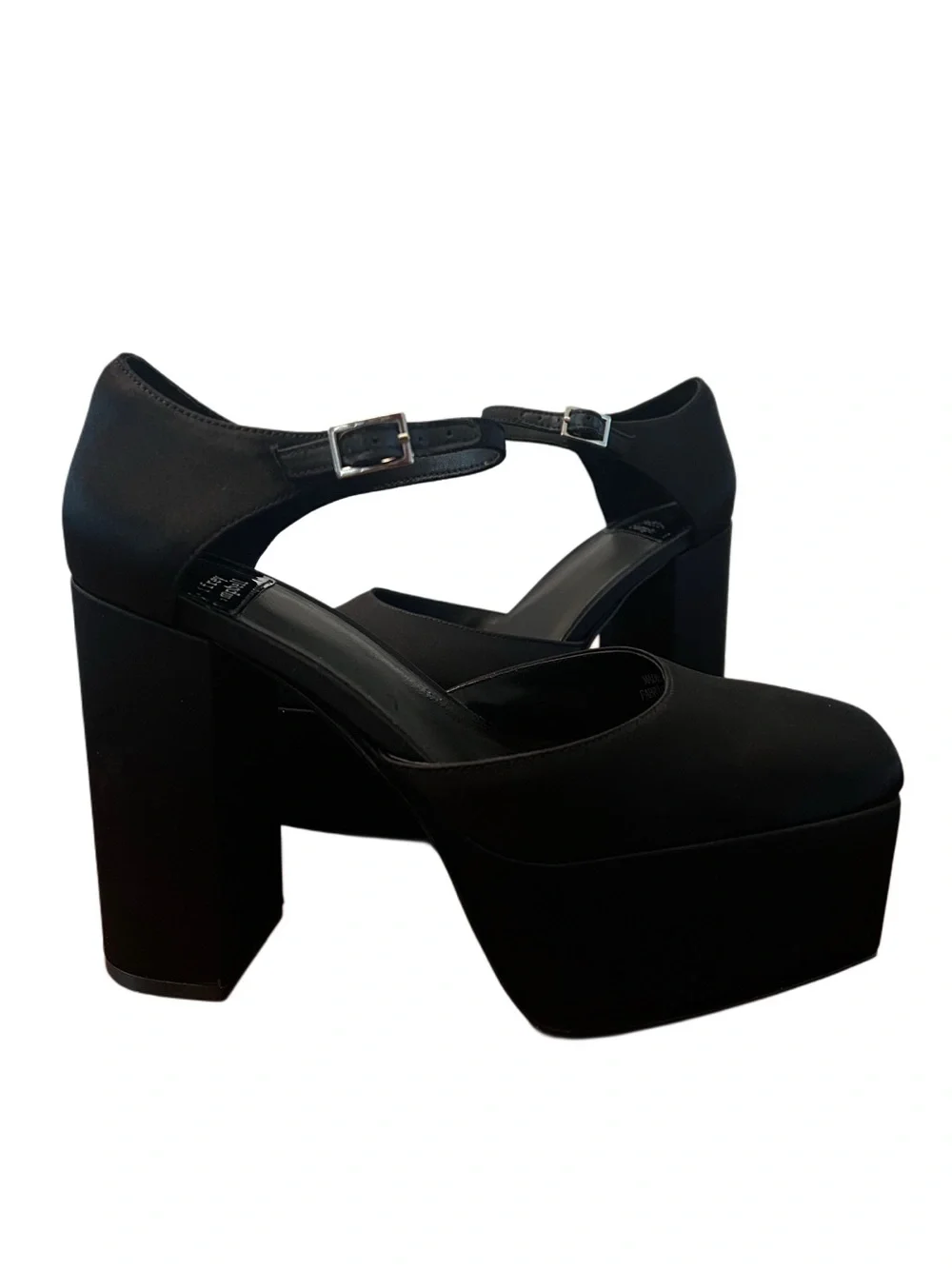 Jeffrey Campbell Women’s Ovr-n-out Black Mary Jane Platform Heels sz 7